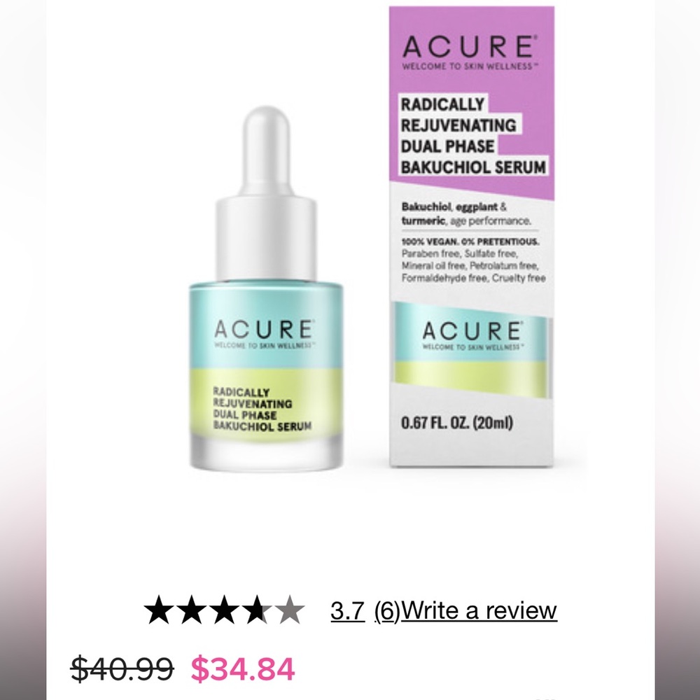 BNIB ACURE Serum